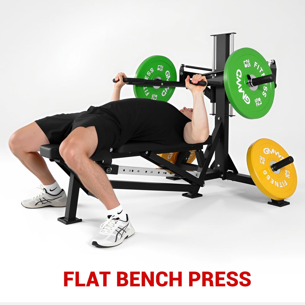 GMWD V7 Chest Press Machine, Bench Press Machine with Independent Converging Arms, Adjustable Incline Flat Bench for Chest, Shoulder Workouts for Home Gym,Home Gyms Equiepment