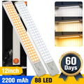 YTAKY Under Cabinet Lighting , 12-Inch 88-LED, Motion Sensor Closet Light, USB Rechargeable Magnetic Strip, Wireless for Wardrobe Kitchen, 2 Pack