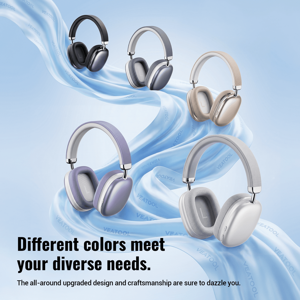 Wireless Bluetooth Headphones 5.1,40 Hrs Playtime Wireless Over-Ear Headphones,4 Mics ENC Noise Cancelling for Clear Calls, Lightweight Headset with Deep Bass Comfort fit for Travel Work